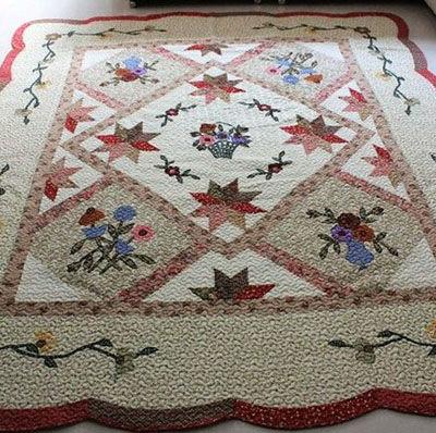 China Modern Applique Flower Korea Cotton Carpet Turkish Prices for sale