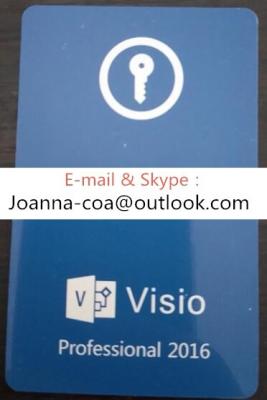 China Visio Professional 2016 Online activation Key , Coa sticker , DVD Package . for sale