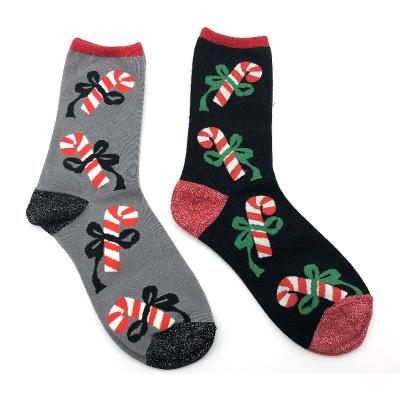 China 2022 winter new fashionable fashion Christmas socks wholesale QUICK DRY knit Christmas candy gift socks for sale