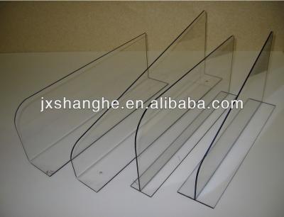 China Plastic Clear Acrylic Shelf Divider for sale