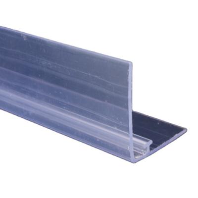 China Plastic Clear Supermarket Shelf Dividers Shelves Stopper Rail Easy Installation for sale