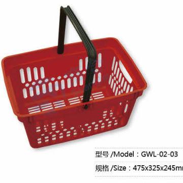 China Plastic plastic shopping baskets on supermarket sale for sale