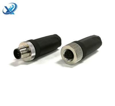 China Wire3 Pin 3 5 8 1 2 Core M8 M12 M16 Waterproof Connector Automotive 4 Core Metal Shield Connector Aviation Plug for sale