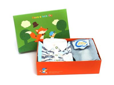 China Setup Box Packaging with Matching Bag For Children Clothes / Dress for sale