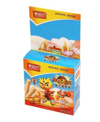 China Custom Product Packaging , Cookie Packaging Boxes / Junk Food Packaging Box for sale