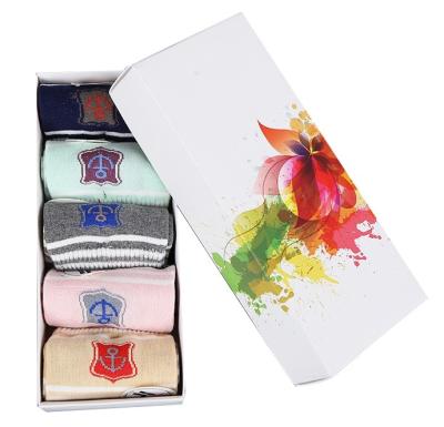 China Foldable Custom Setup Box / Socks Packaging Box 300gsm C1S Paper Material for sale