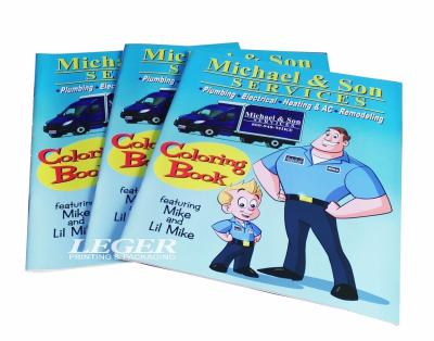 China Childrens Coloring Books / Brand Promotion Books 8.5 x 11