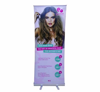 China Digital Printing Retractable Roll Up Banner For Hair Extension Promotion for sale