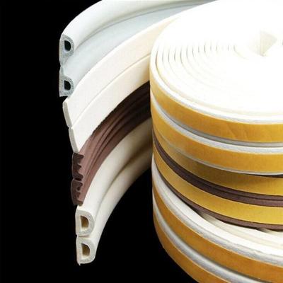 China 100%PP Silicone Rubber Pvc Sealing Strip Flat Extruded Epdm Door Window E-shape for sale