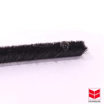 China CLJ Woven Brush Seal Wool Pile Weather Strip For Pet Door Seal With Straight Fur Apartment for sale