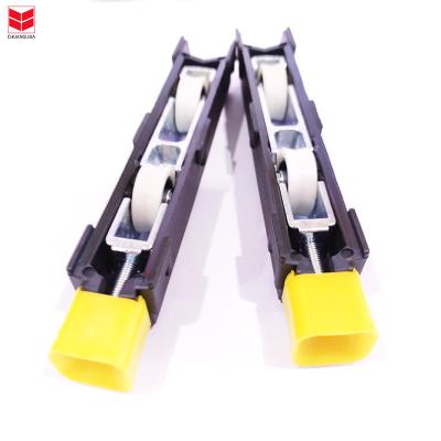 China Double Soft Closing Sliding Door Track Roller Damper Hanging Roller For Apartment for sale