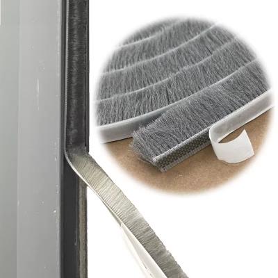 China Modern Design Dust-proof Door Seals with 100%PP Pile Weather Strip and Hot-melt Adhesive for sale