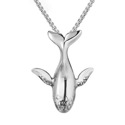 China Environmental Friendly Animal Jewelry Mens Boys Shark Fish Dolphin Stainless Steel Pendant for sale