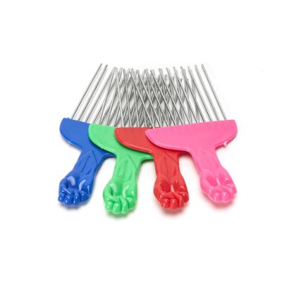 China Latest Design Home Salon Travel Metal Comb High Quality Stainless Steel Comfortable Plastic Hair Combs for sale