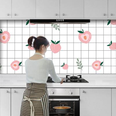 China Self-adhesive kitchen foil stickers kitchen wall sticker kitchen wall sticker splash back kitchen stickers waterproof wallpaper for sale