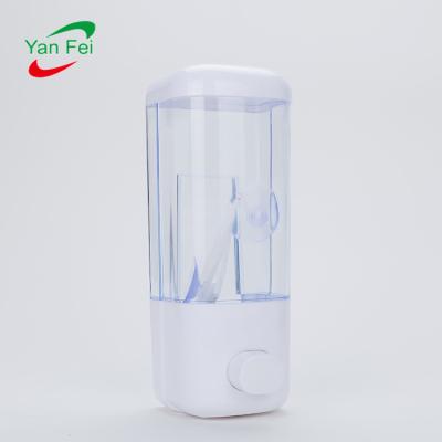 China Wall Mounted Liquid Plastic Hand Soap Dispenser Double Pump Soap Dispenser Suitable Hotel Bathroom for sale