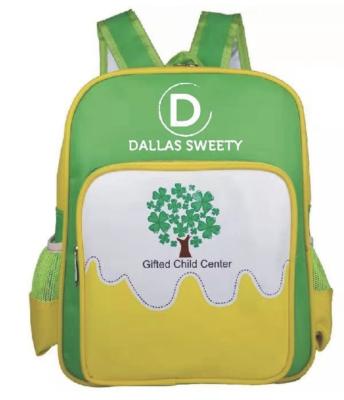 China Waterproof Kindergarten Kids Backpack School Bag OEM Manufacturer Wholesale High Quality Fashion Zipper Green Unisex Waterproof Daily Life for sale