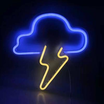 China Home Event & Latest Design DIY Desktop Party Lightning Neon Signs Neon Lights 220V For Event And Home Park Party for sale