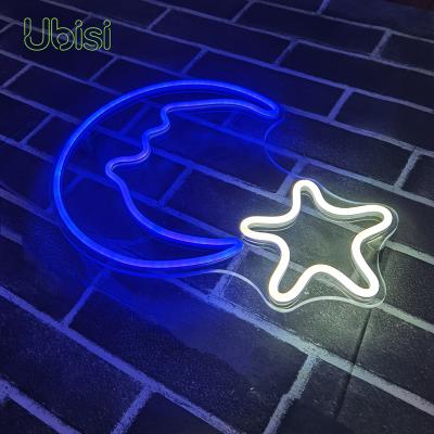 China Home Mall Schools Shops Prices DIY Promotional Neon Signs Moon Neon Light Night for Bar Shops Home Event and Party for sale