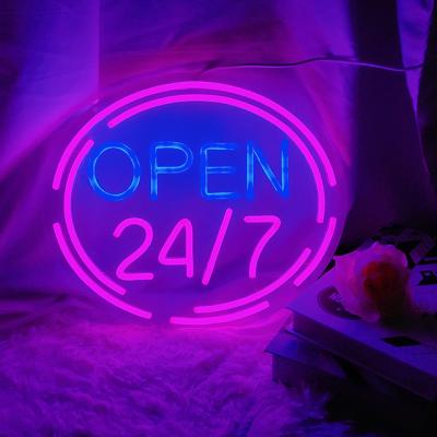 China Shops Bar Mall Moq Diy Neon Signs Low Open 24 Hours Lights Led Neon Signs For Shops Malls Bars Hotels for sale