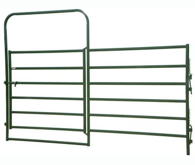 China Easily Collected Hot Selling Heavy Duty Obstacle Fence Arena 6 Rail Cattle Horse Corral Throu In A Combo And Work Coverall Corral Covered Permanent Gate for sale