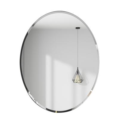 China Frameless Modern Round Make Up Smart Bathroom Touch Screen Mirror Vanity Led Strips Light Up Mirror Wall Mirror Bath for sale