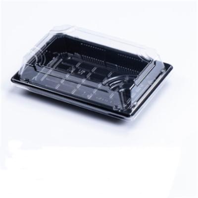 China SZ3-03A Disposable Container Box Packaging Customized Sushi Tray With Lid, Disposable Box Sushi Takeout Lunch Box for sale