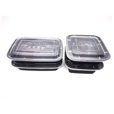 China Food Grade Disposable Plastic Takeaway Food Container With 750ml for sale