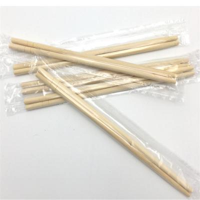 China Disposable Round Noodle Bamboo Chopsticks Disposable For Restaurant for sale