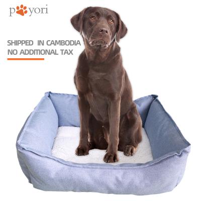 China Wholesale Best Selling Rectangle Breathable Custom Made Blue Cat Nest and Dog Nest for sale