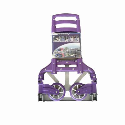 China Foldable Shopping Cart Hand Trolley for Supermarket and Warehouse for sale