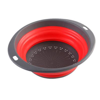 China Colander Fruit Vegetable Strainer Sustainable Drain Basket With Two Hanging Holes for sale