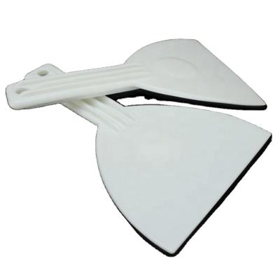 China Mini Size Plastic Dough Scraper of Viable White Plastic for Baking for sale