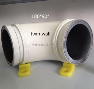 China PM DN125 Flanged Elbow 90 Degree Concrete Pump Twin-Wall Elbow for sale