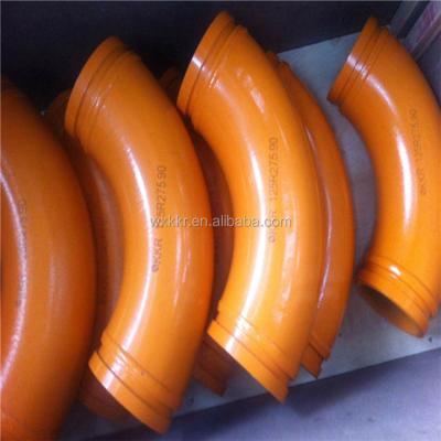 China DN125 /150 Concrete Pump Pipe Delivery System Concrete Pipe Elbow Concrete Pumps For Sale Concrete Elbow for sale