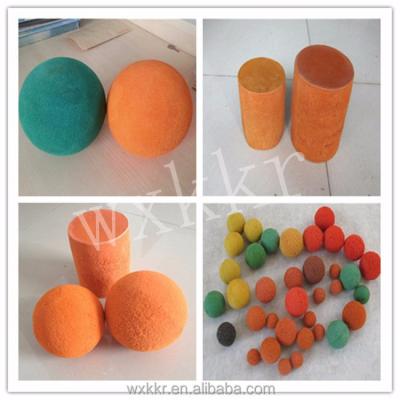 China Concrete Pump Pipe Concrete Pump Sponge Cleaning Ball For Cleaning Concrete Pipeline Soft Rubber Ball for sale