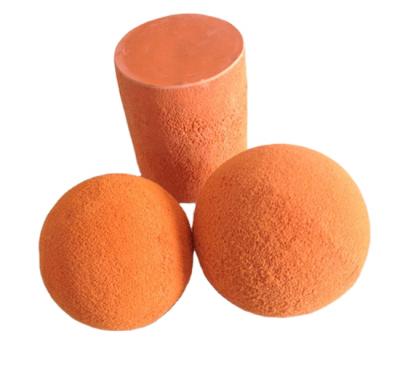 China Hotels concrete pump soft rubber ball/putzmeister sponge pipe cleaning ball/rubber balls for sale for sale