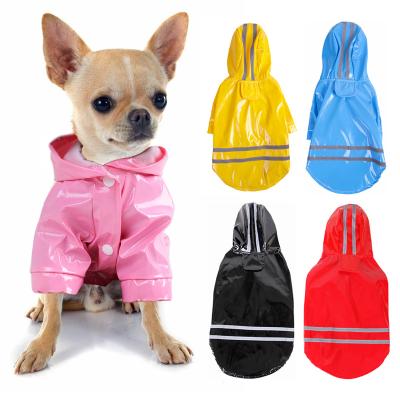 China Dog Jackets Puppy Puppy Rain Coat Outdoor Viable Pet Raincoat Waterproof Pu Raincoat For Dogs Cats Pet Clothing Chihuahua Raincoat Fabric for sale