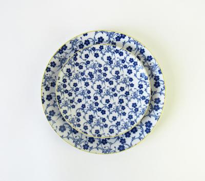 China Philippine Minimalist Small Plate Restaurant Dishes Dish Dinner Sets Dinner Sets Porcelain Blue Flowers for sale