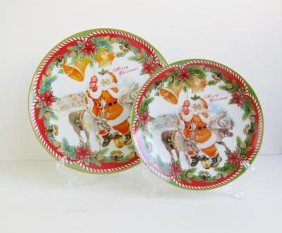 China Disposable Tableware Ceramic Dish Dish Christmas Tableware for sale