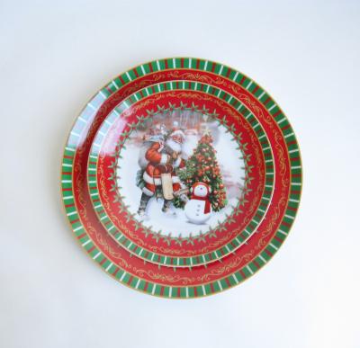 China Viable Christmas Dinner Dish Ceramic Salad Bowl for sale