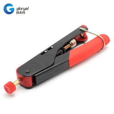 China High quality PVC plastic handle, jaw smooth face, stainless steel coax cable crimping tool GL-518H for sale