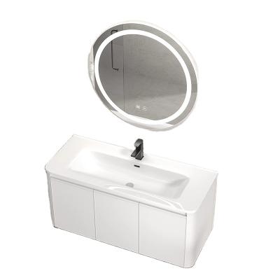 China OEM Modern Single Wall Mounted Bathroom Vanity Cabinet Aluminum Mirror Cabinet for sale