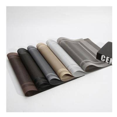 中国 Durable Breathable Woven Fabric Woven Twill Insulated Table PVC Coasters Placemats Curtains Polyester Textiles 販売のため