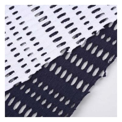 China Hole Cloth Mesh Polyester Spandex Fabric Water Soluble Stretch Jacquard Fabric Te koop