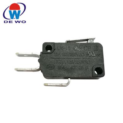 China Mini micro switch smd 16a 250vac 25t85 5e4 waterproof plunger lever DV-16-A01-KK1-200E for sale