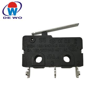 China Home appliance right angle micro switch kw11 5a 125250vac 5e4 25t85 3 pin for sale