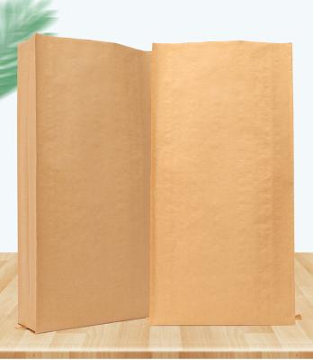 China Recyclable Kraft Paper Bag For Packaging Charcoal for sale