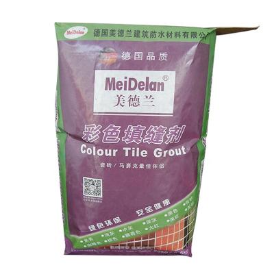 China Biodegradable Semi-stretch Kraft Paper Valve Semi-stretch Glued Paper Bag for sale