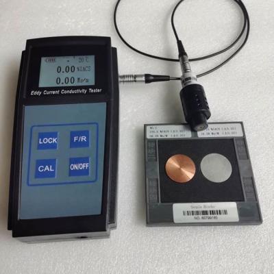 China Portable Conductivity Tester Eddy Current Digital Conductivity Meter Al Copper Aluminum Conductivity Tester FD-101/FD-102 for sale